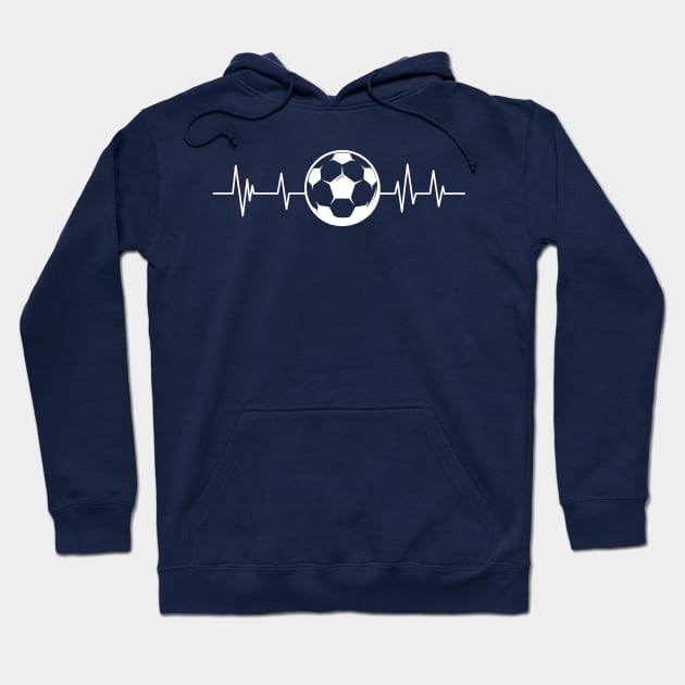 football heartbeat sports lover football Hoodie by mezy